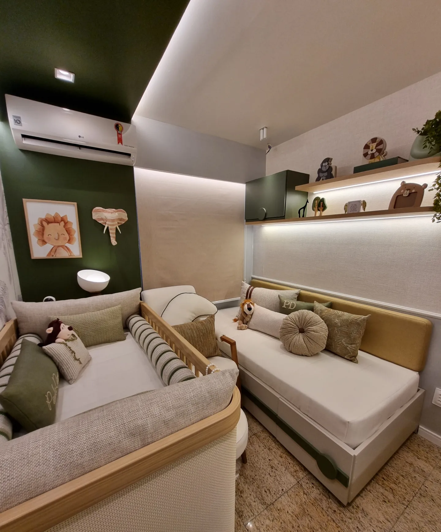 Quarto entregue — visão geral — É sobre um quartinho lúdico, acolhedor e com um significado todo especial